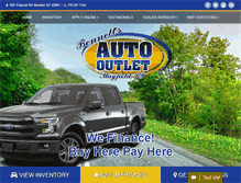 Tablet Screenshot of bennettsautooutlet.com